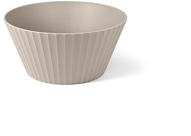 BLIMPLUS - Ciotola Nettuno L Moka Grey Ø 25cm - Insalatiera Multiuso Cucina Tavola - Made in Italy