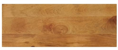 QJBSAVVA Massive 70 x 30 cm Mango Holzplatte Tischplatte Arbeitsplatte 2,5 cm Stärke rustikale Eichen-Optik robust & witterungsbeständig für Esszimmer Büro Balkon