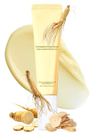 Korean Skincare Augencreme - Revitalisierendes Augenserum mit Ginseng & Retinal-Anti-Aging Pflege gegen Augenringe, Tränensäcke und als Under Eye Brightener-Eye Cream Korean für Frauen