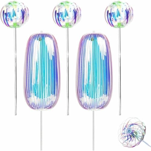 5pcs bâton de Tourbillon Arc-en-Ciel, Baguette Magique à Bulles, bâton de Tourbillon, bâton à Paillettes, Tourbillon et éblouissement, Accessoire de Danse interactif Cool
