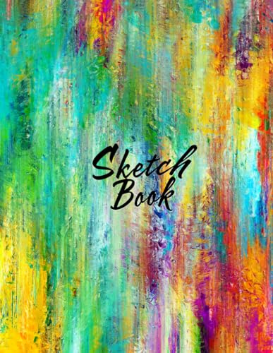 Art Sketch Book: Dry Pastel Color Texture Flow: Pastel Sketchbook Smooth White Paper 8.5 X 11 - 120 Pages Blank Paper (Premium Artistic Cover Vol. 4) Large Drawing Notebook
