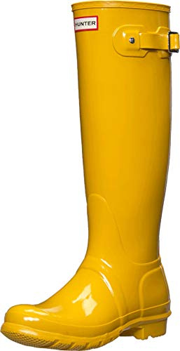 Hunter - High Wellington Boots, Botas de Agua Mujer, Amarillo (Yellow Ryl), 37 EU