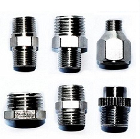Airbrush-Schlauch-Adapterset, 6-teilig, von Royalmax.