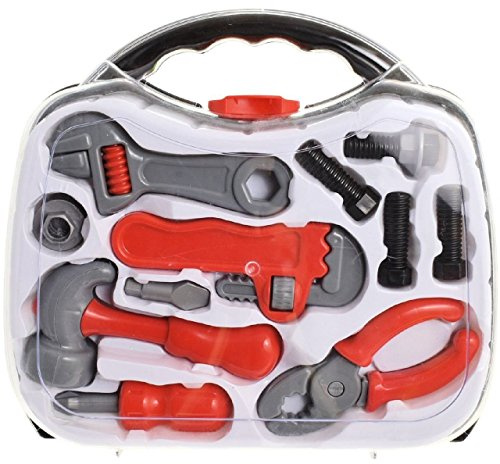 Kids Children Tool Kit Set Kit Works Case Box Carry Case Role Play Activity Set