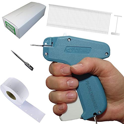 Etikettierpistole CY2002 Set 7: 5.000 Fäden, 1.000 Etiketten, 1 Nadel | CY2002 FEIN, Kartonetiketten 30x40mm, 1 Ersatznadel, Etikettiergerät Tag Gun
