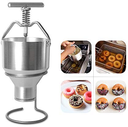 Distributeur de gaufres portable en acier inoxydable 2.5L distributeur de forme de beignet distributeur de pâte réglable de taille de beignet