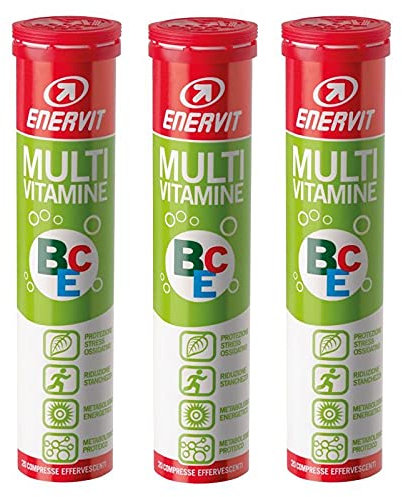 Enervit - 3X MultiVitamine BCE da 20 Compresse Effervescenti - Gusto Agrumi