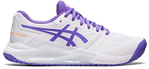 ASICS Women's Gel-Challenger 13 Tennis Shoes, 7.5, White/Amethyst