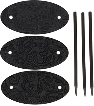 3 STÜCKE Haarspange mit Stab, Kunstleder, Haarspangen, Haarschieber, Pferdeschwanzhalter, Haarschmuck, Haarspange mit Holzschiebestab für Mädchen