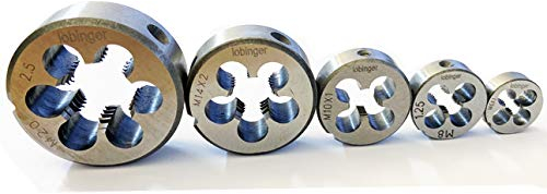 Lobinger® Schneideisen Zoll Gewindeschneideisen UNC UNF Inch Außengewinde 1/4, 5/16, 3/8, 7/16, 1/2, 9/16, 12-24 (3/8-24 UNF)