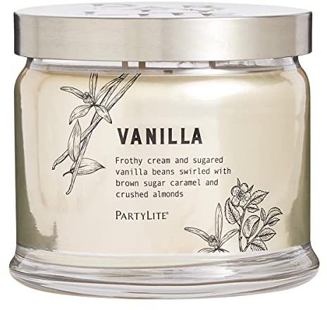 Partylite Vanilla Duftkerze mit 3 Dochten