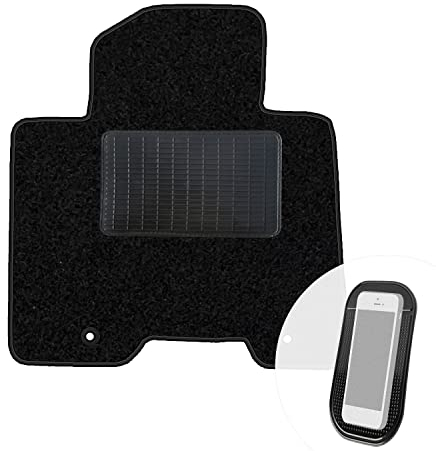 moto-MOLTICO Fahrer Fußmatte Auto Velours Fahrerseite Autoteppiche Schwarz Fahrermatte 1-teilig passend für Kia Sportage IV Hyundai Tucson III 2015-2020