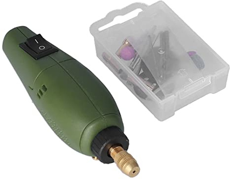 P-500-10 Stylo de Meulage électrique électrique, Stylo de Meulage de Stylo de Perceuse électrique Mini Perceuse électrique Gravure Fraisage Coupe Outils Rotatifs (Prise UE)