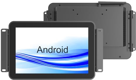 GreenTouch 10.1 Inch Open Frame Touchscreen Android All in one LCD Monitor PC - Industrial Touch Display - Built-in Speakers, WiFi & BT, RK3566 RAM 4G & ROM 32G - Front IK08/IP65