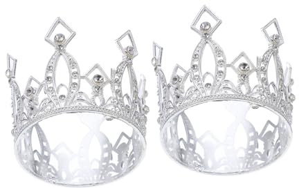 Toyvian 4pièces Décoration De Gâteau Couronne Cake Topper Créatif pour Fête Anniversaire Et Événements Spéciaux