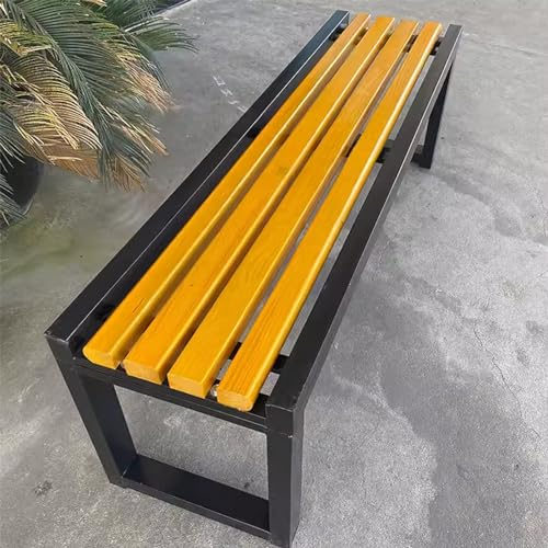 HXYhydrypd Gartenbank, Holzbank, Terrassenmöbel, Sitzbank for Rasen, Hof, Veranda, Arbeitseingang (Color : B, Size : 120CM/47.2IN)