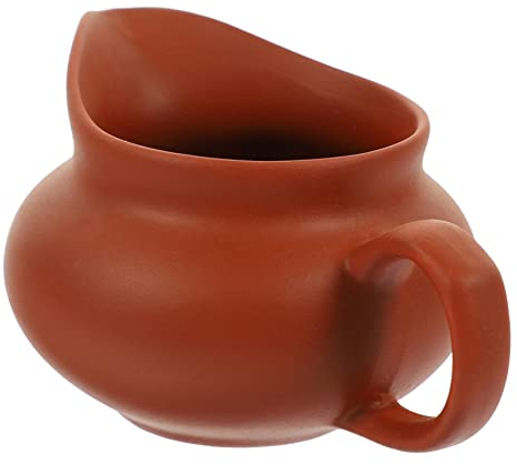 LABRIMP Ceramic Milk Tea Dispenser Jug Vintage Kettle Juice Pouring Dispenser for Restaurant Kitchen Household Cup Milk Pots