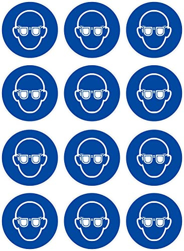 Augenschutz Aufkleber Vinyl Sicherheitsaufkleber Schutzbrille Selbstklebende Karte Sticker TK-059