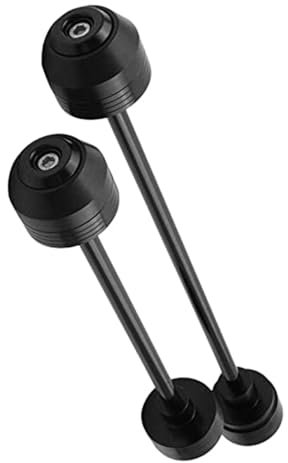 Sturzpads Rahmenschutz Fallschutz Motorrad Vorne Hinten Rad Slider Gabel Achse Crash-Schutz Schaukel Arm Pad Aluminium Für CBR600RR CBR 600RR 2009 2010 2011 2012 2013(Black)