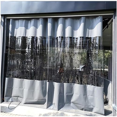 Outdoor Wasserdicht Transparent Pavillon Seitenteile Klar PVC Plane Vorhänge für Pergola Veranda Terrasse Carport Überdachung 4,8 x 2,2 m