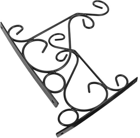 FUNOMOCYA 2stücke Wandhaken Für Pflanzen Und Laternen Rustikale Wandhalterung Für Innen Und Außenbereich Dekorativer Pflanzenträger Für Garten Und Balkon