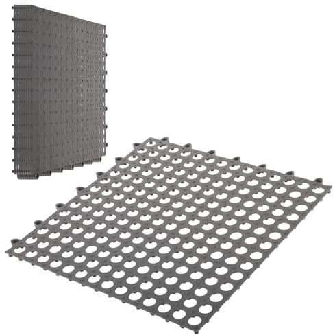 12 PCS Interlocking Bar Mat Large Bar mats for Bartending and Countertop Anti-Slip Quick Drying Easy to Clean（11.8inch*11.8inch）
