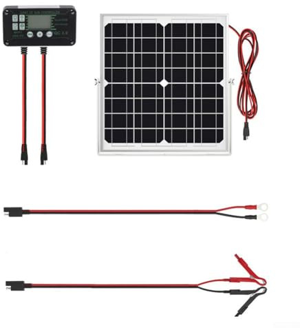Caricabatteria solare MPPT 12 V con tecnologia di ricarica intelligente per auto, barche, camper e moto