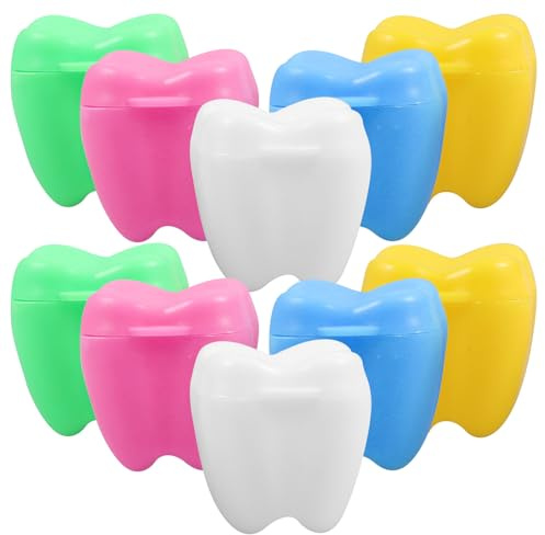 Abaodam 20 piezas Caja Guarda Dientes Leche para Organizador Infantil para Primeros Dientes Caja Recuerdo Infantil con Tapa Mixto Colores Regalo para Niña y Shower