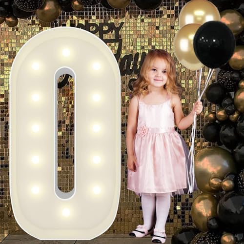 Numeri luminosi a LED grandi da 1,2 m, per decorazioni per feste, pannelli in schiuma spessa pretagliati a mosaico, kit di luci per laurea 2026, laurea, anniversario, matrimonio, baby shower, feste