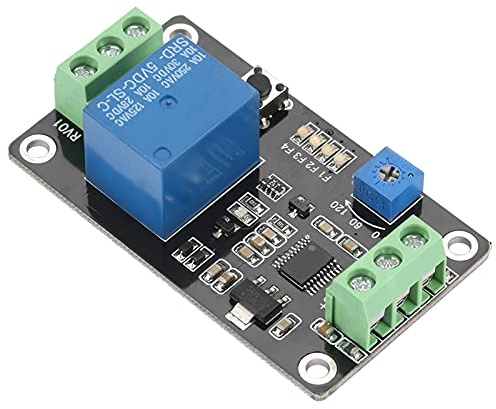 Retardo Temporizador Relé Autobloqueo Retardo Encendido Apagado Interruptor de tiempo Super 555 Temporizador DC 5V/12V/24V con retardo ON, delay OFF, autobloqueo y función de retardo de disparo(DC5V)