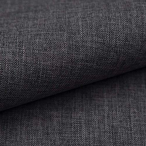 Heko Panels Stoff Meterware Torino Zum Nähen Möbelstoff Polsterstoff MöbelBezugsstoff Für Möbel Stühle Ecksofa Eckbank Sofa Blickdicht Graphit als Meterware erhältlich – 1 Stück = 1 m x 1,47 m