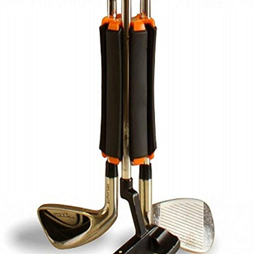 BAOK Golfschläger-Halterung | Handheld Golf Club Carrier für 6 Golfschläger, Golfschlägerhalter für Driving Range, Cart-Path, Par 3 Courses, Executive Courses oder Simulatoren