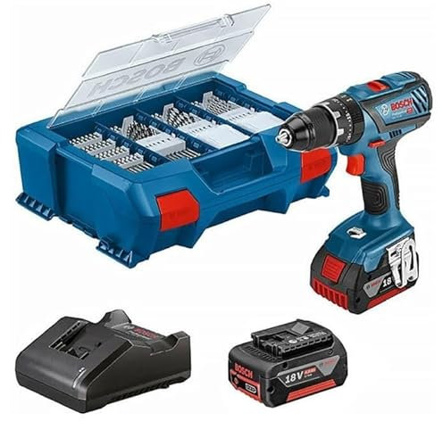 Perceuse-visseuse a percussion Bosch Professional GSB 18V-21+ 82 acc Pick&Click - 06019H110C