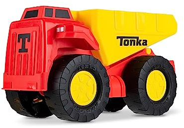 Tonka Steel Classics Schaufel- und Transport-Muldenkipper | Baufahrzeug, Robustes Design, realistische Soundeffekte, beleuchtete Kabine | Outdoor-Spielzeug für Kinder, Mädchen, Jungen ab 2 Jahren