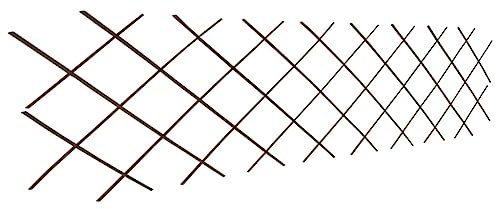 vidaXL 5 enrejados extensibles para plantas, valla de mimbre, protección visual, 180 x 60 cm