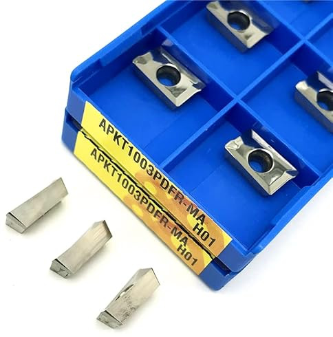 FSLMEIL APKT1003 PDFR MA H01 Utensile for tornitura in Alluminio Inserto for fresatura indicizzabile Inserti in Metallo Duro CNC Utensile da Taglio APKT 1003 Utensile for tornio in Metallo