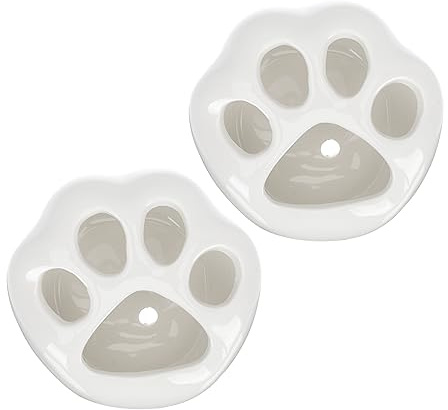 FUNOMOCYA Macetas Decorativas Forma de Garra de Gato para Plantas Suculentas en Color de Cerámica en Color Orificio de Drenaje, Ideales para Dormitorio y Alféizar