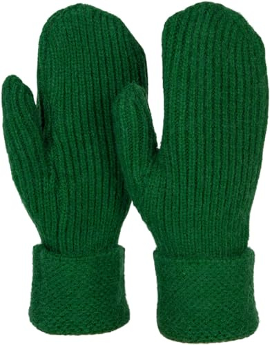 styleBREAKER Damen Fausthandschuhe Perlrippen | Elastischer Handwärmer ohne Daumen, doppelter Bund gegen Kälte, Einheitsgröße passend für 16-21 cm Handumfang, warm.
