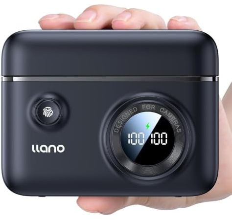 llano NP-FZ100 Ladegerät 18W Dual USB C Schnellladegerät für Sony Alpha A7V A7III A7IV A6700 FX3 FX30 A9 A7C A7CII ZV-E10II A7RIII ZV-E1, LCD Display und SD-Kartensteckplatz