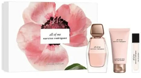 All Of Me by Narciso Rodriguez for Women - 3 Pc Gift Set 3.3oz EDP Spray, 1.6oz Body Lotion, 0.33oz EDP Spray