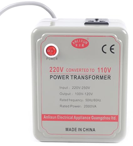 Transformador de corriente, convertidor de 220 V-250 V a 100 V-120 V (2000 W)