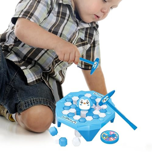 Save The Penguin Game,Ice Breaking Trapped Animal Toys With Hammers | Penguin Trap, Parent-child Interaction Activity For Family Nights, Traveling, Kids' Development
