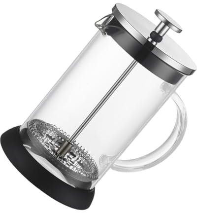 Ciieeo Stainless Steel Filter Glass Coffee Pot for Home Use Filtration Teapot Heat Resistant Pot