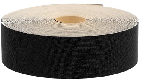 SEWOART Ruban Adhésif Textile Auto-adhésif Pour Abat-jour De Lampe De Bureau, Bordure Thermocollante Noire 10 M, Protection De Bord Et Finition Décorative, Usage Simple Pour Lampe De Table