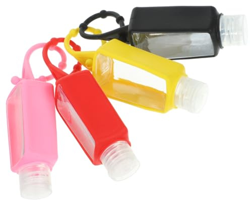 VALICLUD 4pezzi Bottiglia Manicotto in Silicone Bottiglia Di Plastica Contenitori Per Liquidi Portatili Leggeri Formato Da Viaggio Capacità Di Resistente Non Facile Da Rompere o Sbiadire