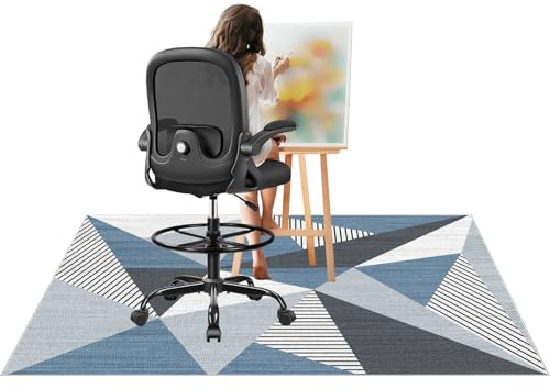 Protectora Suelo para Silla de Oficina, Antideslizante Alfombra Silla Gaming, Alfombrilla de Protección para Suelos Duros, Alfombrilla Protección para Suelos Duros, Laminado, Parqué 70 x 100 cm