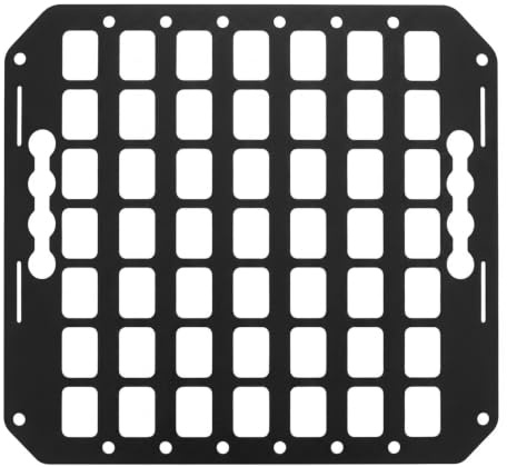 TIKATARER Panneau Molle de Lit Latéral, Panneaux Molle en Aluminium de 14 X 10 Pouces pour Véhicules, Système de Support de Panneau de Camion Fonctionnant avec Rail en L, Organisateur de Stockage de