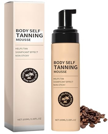 Mousse Auto-bronzante | 100ml Hydratant Bronzant Pour La Peau | Mousse Bronzante - Pour Femmes Et Hommes, En Plein Air, Vacances, Plage, Mariage, Soirée, Rendez-vous