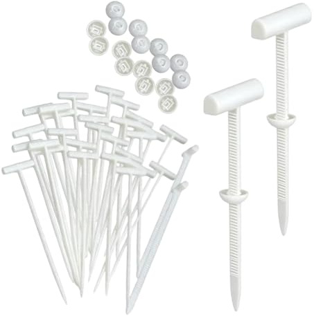 Lot de 50 boucles d'attache de câble en nylon, supports autobloquants robustes pour réparation de voiture et usage quotidien, kit de fixation universel (blanc)