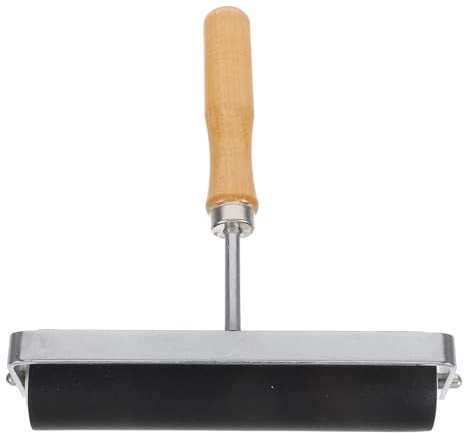 Gadpiparty Rullo in Gomma per Stampa a Blocchi Grande Manico Ergonomico Rullo Inchiostrante per Artigianato Timbri e Progetti Fai da Te su Legno Metallo e Carta Strumento Manuale per